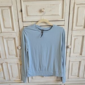 Sky Blue Long Sleeve Women's Top